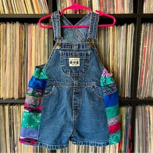 denim patchwork overalls baby grateful festival dead head bolt 💚⚡️💙 cute co.